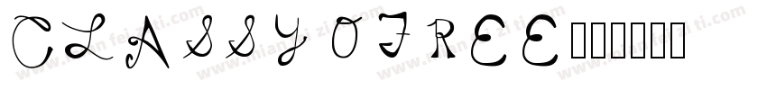 CLASSY FREE字体转换